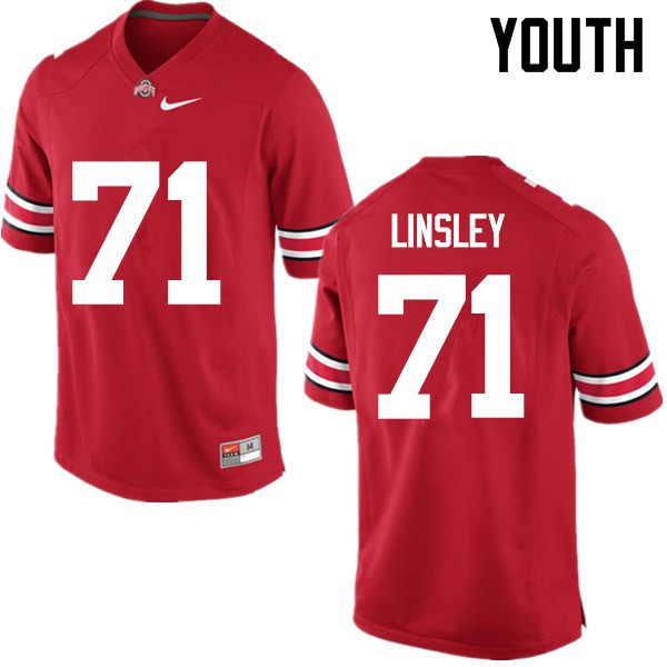 Ohio State Buckeyes #71 Corey Linsley Youth College Jersey Red